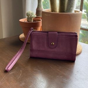 HOBO Genuine Leather wallet with wrist strap